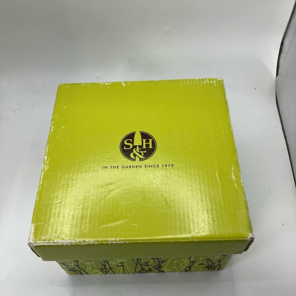 S‎ & H Crystal Lotus Flower Candle Holder Faceted Light Reflection Feng Shui